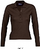 Polo Mujer Manga Larga Podium Sols - Color Chocolate